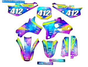 Graphics decal kit 1993-2001 YZ 80スペースカデットギャラクシーセンゲグラフィックスキットヤマハと互換性 1993-2001 YZ 80 SPACE KADET Galaxy Senge Graphics Kit Compatible with Yamaha