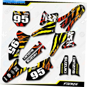 Graphics decal kit Fire Flame Fierce Racing Graphics Kit Fit 04-06 Suzuki RMZ250�X�e�b�J�[RMZ 250 Fire Flame Fierce Racing Graphics Kit fit 04-06 Suzuki RMZ250 Sticker RMZ 250