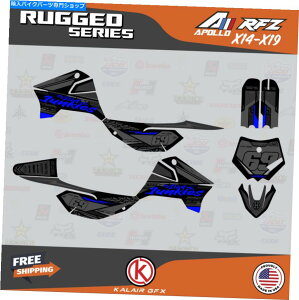 Graphics decal kit Apollo RFZ X4 X5 X6AX14?X19̊ȃV[Yp̃OtBbNLbg-Blue Shift Graphics Kit for Apollo RFZ X4 X5 X6, X14 to X19 Rugged Series - Blue Shift