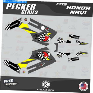 Graphics decal kit z_ir̃OtBbNLbgi2016-2022jybJ[ -  Graphics Kit for HONDA NAVI (2016-2022) Pecker - Smoke