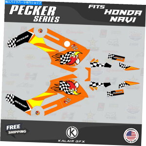 Graphics decal kit z_Eir̃OtBbNLbgi2016-2022jybJ[ - IW Graphics Kit for HONDA NAVI (2016-2022) Pecker - Orange
