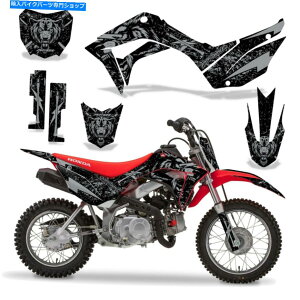 Graphics decal kit �z���_CRF110F�_�[�g�o�C�N�O���t�B�b�N�X�e�b�J�[�L�b�g�f�J�[�����b�vMX 19-20�i�C�g�E���t�V���o�[ Honda CRF110F Dirt Bike Graphic Sticker Kit Decal Wrap MX 19-20 NIGHTWOLF SILVER�y���s�A���i�z