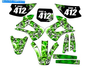 Graphics decal kit 2001-2013 W/ UFO�t�F���_�[KX 85 Jester Green Senge Graphics Kit�݊���... 2001-2013 w/ UFO FENDERS KX 85 JESTER Green Senge Graphics Kit Compatible wit...�y���s�A���i�z