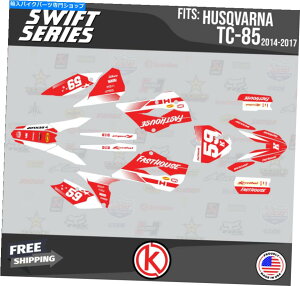 Graphics decal kit Husqvarna TC85 2014 2015 2016 2017 Swift-Red�̃O���t�B�b�N�L�b�g Graphics Kit for Husqvarna TC85 2014 2015 2016 2017 Swift-Red