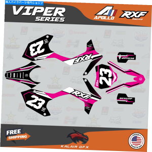 Graphics decal kit Apollo RXF Freeride 150 190 ViperV[ỸOtBbNLbg-Magenta Graphics Kit for Apollo RXF Freeride 150 190 Viper Series - Magenta