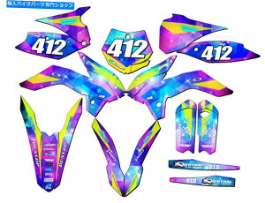 Graphics decal kit 2015-2017 SX 105 Space Kadet Galaxy Senge Graphics Kit KTMƌ݊ 2015-2017 SX 105 SPACE KADET Galaxy Senge Graphics Kit Compatible with KTM
