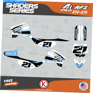 Graphics decal kit Apollo RFZ X4 X5 X6AX14?X19VF[_[̃OtBbNLbg - VA Graphics Kit for Apollo RFZ X4 X5 X6, X14 to X19 Shaders- Cyan