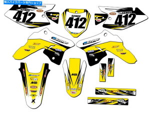 Graphics decal kit 2008-2023 DRZ 125xCG[ZQOtBbNXLbgXYLƌ݊ 2008-2023 DRZ 125 VELOCITY Yellow Senge Graphics Kit Compatible with Suzuki
