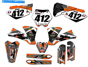 Graphics decal kit 2003-2005 SX 105 Podium Orange Senge Graphics Kit KTM�ƌ݊��� 2003-2005 SX 105 PODIUM Orange Senge Graphics Kit Compatible with KTM�y���s�A���i�z