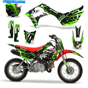 Graphics decal kit �z���_CRF110F�_�[�g�o�C�N�O���t�B�b�N�X�e�b�J�[�L�b�g�f�J�[�����b�vMX 19-20 SIKSPAK�O���[�� Honda CRF110F Dirt Bike Graphic Sticker Kit Decal Wrap MX 19-20 SIKSPAK GREEN�y���s�A���i�z