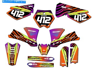 Graphics decal kit 2003-2005 SX 85 Tigre Orange Senge Graphics Kit KTMƌ݊ 2003-2005 SX 85 TIGRE Orange Senge Graphics Kit Compatible with KTM
