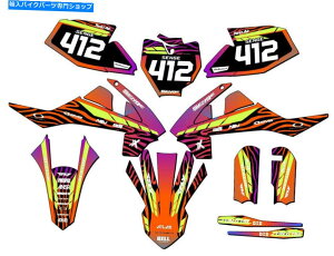 Graphics decal kit 2016-2018 SX 65 Tigre Orange Senge Graphics Kit KTMƌ݊ 2016-2018 SX 65 TIGRE Orange Senge Graphics Kit Compatible with KTM