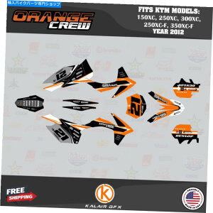 Graphics decal kit KTM 150xc�A250xc�A300xc�A250xc-f�A350xc-f�̃O���t�B�b�N�L�b�g�i2012�jOG�N���[ - �I�����W Graphics Kit for KTM 150XC, 250XC, 300XC, 250XC-F, 350XC-F(2012)OG Crew - Orange