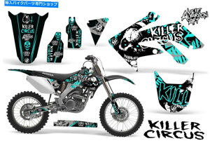 Graphics decal kit z_CRF250R_[goCNOtBbNXebJ[LbgfJ[bvMX 2004-2009T[JX~g Honda CRF250R Dirt Bike Graphic Sticker Kit Decal Wrap MX 2004-2009 CIRCUS MINT