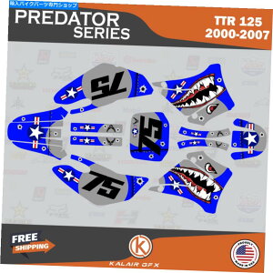 Graphics decal kit }nTTR 125̃OtBbNLbgi2001-2007jTTR125 PredatorV[Y Graphics Kit for Yamaha TTR 125 (2001-2007) TTR125 Predator Series