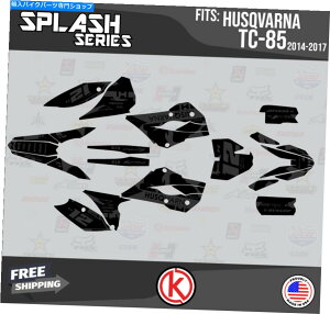 Graphics decal kit Husqvarna TC85 2014 2015 2016 2017 Splash-Smoke�̃O���t�B�b�N�L�b�g Graphics Kit for Husqvarna TC85 2014 2015 2016 2017 Splash-Smoke
