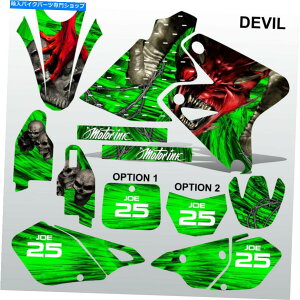 Graphics decal kit 川崎KLX 400デビルパニッシャーモトクロスデカールセットMXグラフィックストライプキット Kawasaki KLX 400 DEVIL PUNISHER motocross decals set MX graphics stripe kit
