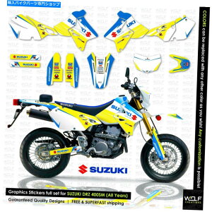 Graphics decal kit �O���t�B�b�N�L�b�g�f�J�[���X�e�b�J�[�X�Y�LDRZ400SM DRZ400�p�t���L�b�g GRAPHICS KIT DECALS STICKERS FULL KIT FOR SUZUKI DRZ400SM DRZ400�y���s�A���i�z