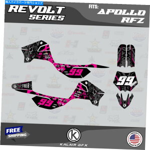 Graphics decal kit Apollo RFZ X4 X5 X6AX14?X19 Revolt-MagentãOtBbNLbg Graphics Kit for Apollo RFZ X4 X5 X6, X14 to X19 REVOLT-Magenta