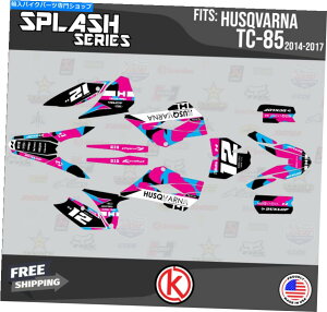 Graphics decal kit Husqvarna TC85 2014 2015 2016 2017 Splash-Magenta�̃O���t�B�b�N�L�b�g Graphics Kit for Husqvarna TC85 2014 2015 2016 2017 Splash-Magenta