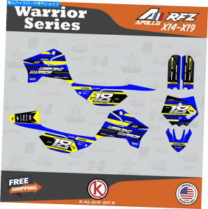 Graphics decal kit Apollo RFZ X4 X5 X6AX14?X19 Warrior-Bluep̃OtBbNLbg - u[ Graphics Kit for Apollo RFZ X4 X5 X6, X14 to X19 Warrior- Blue