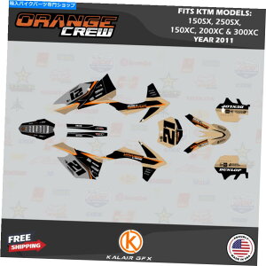 Graphics decal kit KTM 150SXA250SXA150XCA200XCA300XC̃OtBbNLbgi2011jOGN[-TAN Graphics Kit for KTM 150SX, 250SX, 150XC, 200XC, 300XC (2011) OG Crew - Tan