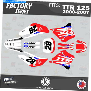 Graphics decal kit }nTTR 125̃OtBbNLbgi2000-2007jTTR125 FactoryV[Y-Red Graphics Kit for Yamaha TTR 125 (2000-2007) TTR125 Factory Series-Red