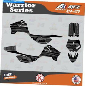 Graphics decal kit Apollo RFZ X4 X5 X6AX14?X19 Warrior SmokẽOtBbNLbg Graphics Kit for Apollo RFZ X4 X5 X6, X14 to X19 Warrior- Smoke