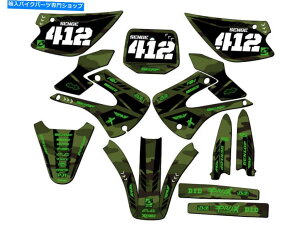 Graphics decal kit 2001-2013 KX 85 Apache Matte Green Senge Graphics KitƐƌ݊ 2001-2013 KX 85 APACHE Matte Green Senge Graphics Kit Compatible with Kawasaki