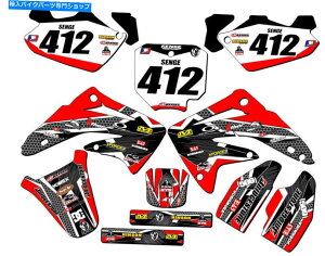Graphics decal kit 2003-2013 CR 85 Podium Red Senge Graphics Kit��Honda�ƌ݊��� 2003-2013 CR 85 PODIUM Red Senge Graphics Kit Compatible with Honda�y���s�A���i�z
