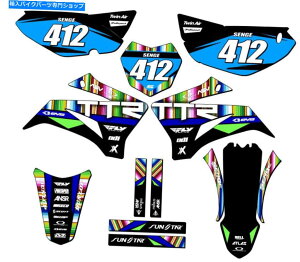 Graphics decal kit 2008-2022 TTR 125 Serape Black Senge Graphics Kitƃ}nƌ݊ 2008-2022 TTR 125 SERAPE Black Senge Graphics Kit Compatible with Yamaha