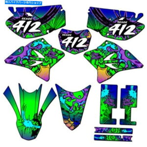 Graphics decal kit 2005-2022 TTR 230 Zany Blue Senge Graphics Kit Yamahaƌ݊ 2005-2022 TTR 230 ZANY Blue Senge Graphics Kit Compatible with Yamaha