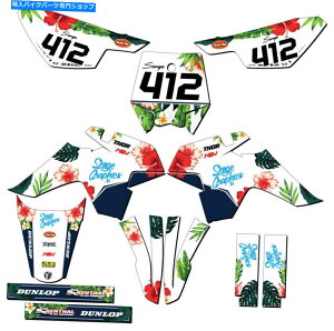 Graphics decal kit SR 125 Auto Tropic White Senge Graphics KitSSRƌ݊ SR 125 AUTO TROPIC White Senge Graphics Kit Compatible with SSR
