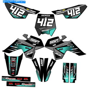 Graphics decal kit SR 125 Semi Surge Turquoise Senge Graphics KitSSRƌ݊ SR 125 SEMI SURGE Turquoise Senge Graphics Kit Compatible with SSR