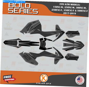 Graphics decal kit KTM 150/250/300XC-W250/350/500EXC-F 2017-19 BOLD-GRAYp̃OtBbNLbg Graphics Kit for KTM 150/250/300XC-W & 250/350/500EXC-F 2017-19 Bold-Gray