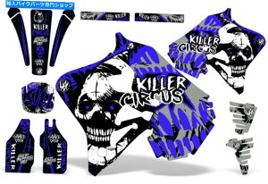 Graphics decal kit z_CR125R CR250R_[goCNOtBbNXebJ[LbgfJ[bvMX 95-97T[JXu[ Honda CR125R CR250R Dirt Bike Graphic Sticker Kit Decal Wrap MX 95-97 CIRCUS BLU