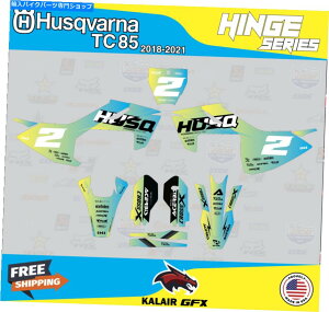 Graphics decal kit Husqvarna TC85 2018 2019 2020 2021 2022 2023 hinge-cyanyel�̃O���t�B�b�N�L�b�g Graphics Kit for Husqvarna TC85 2018 2019 2020 2021 2022 2023 HINGE-CyanYel