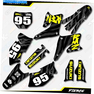 Graphics decal kit ubNCG[t@[X[VOOtBbNXLbgtBbg04-06XYLRMZ250XebJ[RMZ 250 Black Yellow Fierce Racing Graphics Kit fits 04-06 Suzuki RMZ250 Sticker RMZ 250