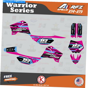 Graphics decal kit �A�|��RFZ X4 X5 X6�AX14?X19 Warrior-Magenta�p�̃O���t�B�b�N�L�b�g Graphics Kit for Apollo RFZ X4 X5 X6, X14 to X19 Warrior- Magenta�y���s�A���i�z