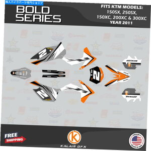 Graphics decal kit KTM 150SX̃OtBbNLbgA250SXA150xcA200xcA300xci2011jBold -Orange Graphics Kit for KTM 150SX, 250SX, 150XC, 200XC, 300XC (2011) Bold - Orange