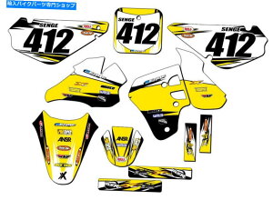 Graphics decal kit 2000 RM 80���x�C�G���[�Z���Q�O���t�B�b�N�X�L�b�g�X�Y�L�ƌ݊��� 2000 RM 80 VELOCITY Yellow Senge Graphics Kit Compatible with Suzuki�y���s�A���i�z