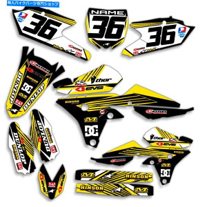 Graphics decal kit 2015-2020 YZ 85�O���t�B�b�N�X�L�b�g���}�nYZ85���b�W���C���F���F /�����f�J�[��16 2015 - 2020 YZ 85 GRAPHICS KIT YAMAHA YZ85 RIDGELINE : YELLOW / BLACK DECALS 16�y���s�A���i�z