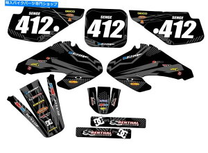 Graphics decal kit 2001-2003 XR 70 Mayhem Black Senge Graphics Kit��Honda�ƌ݊��� 2001-2003 XR 70 MAYHEM Black Senge Graphics Kit Compatible with Honda�y���s�A���i�z