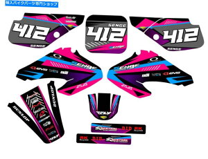 Graphics decal kit 2001-2003 XR 70�T�[�W�s���N�Z���Q�O���t�B�b�N�X�L�b�g�ƃz���_�ƌ݊��� 2001-2003 XR 70 SURGE Pink Senge Graphics Kit Compatible with Honda�y���s�A���i�z