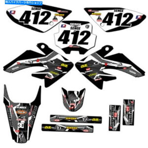 Graphics decal kit 2004-2010 CRF 80 Podium Black Senge Graphics KitHondaƌ݊ 2004-2010 CRF 80 PODIUM Black Senge Graphics Kit Compatible with Honda