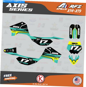 Graphics decal kit Apollo RFZ X4 X5 X6AX14?X19 AxisV[Yp̃OtBbNLbg-Teal Graphics Kit for Apollo RFZ X4 X5 X6, X14 to X19 Axis Series - Teal