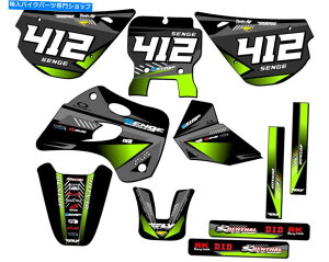 Graphics decal kit 1994-1997 KX 80T[WubNZQOtBbNXLbgƌ݊ 1994-1997 KX 80 SURGE Black Senge Graphics Kit Compatible with Kawasaki