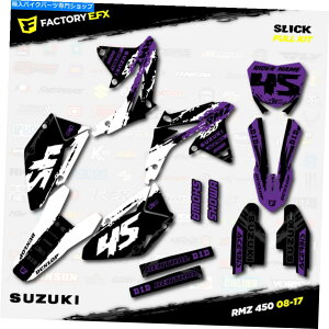 Graphics decal kit zCgp[vXbN[VOOtBbNLbgtBbg08-17XYLRMZ450XebJ[RMZ 450 White & Purple Slick Racing Graphics Kit fit 08-17 Suzuki RMZ450 Sticker RMZ 450