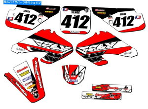 Graphics decal kit 2001-2003 XR 70 13�t���C���b�h�Z���Q�O���t�B�b�N�X�L�b�g�ƃz���_�ƌ݊��� 2001-2003 XR 70 13 FLY Red Senge Graphics Kit Compatible with Honda�y���s�A���i�z
