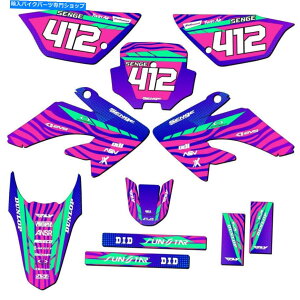 Graphics decal kit 2011-2016 CRF 80 Tigre Pink Senge Graphics KitHondaƌ݊ 2011-2016 CRF 80 TIGRE Pink Senge Graphics Kit Compatible with Honda